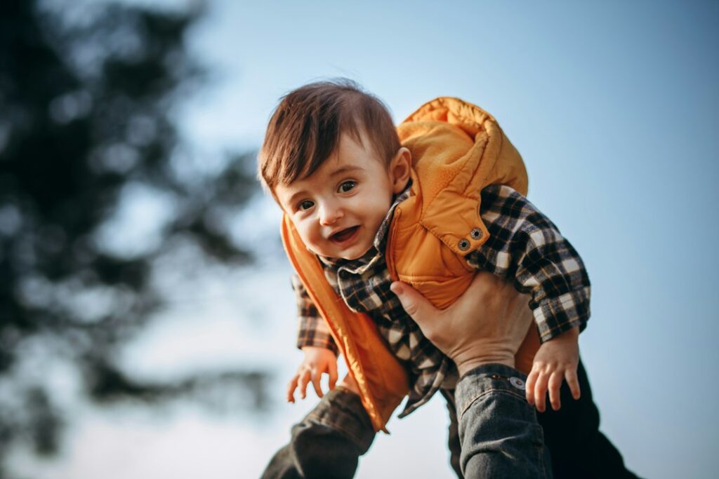 Smiling child, representing coverage for children